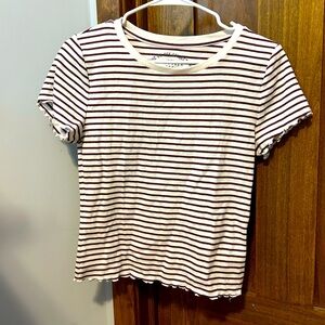 striped Aeropostale baby tee